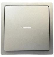 Вимикач прохідний одноклавішний Siemens Style з підсвіткою платина металік 5TG72705PM01 Вимикач прохідний одноклавішний Siemens Style з підсвіткою платина металік 5TG72705PM01