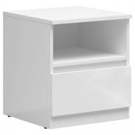 Тумба прикроватная BRW Tetrix 1ш 450x505x450 мм белый/белый (S442-KOM1S-BIP)