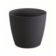 Горщик для квітів Prosperplast WHEATY 190 мм круглий 3,5 л антрацит (26286-433)