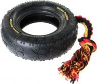 Іграшка для собак Camon Шина гумова з канатом d15 см
