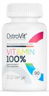 Вітамінно-мінеральний комплекс Ostrovit 100% Vit&Min 90 шт./уп.