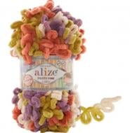 Пряжа для вязания Alize Puffy Fine Color №6519 Секционное окрашение