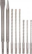 Набор зубил Bosch SDS-plus 20x100 мм 250 мм 8 шт. 2607017376