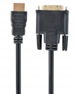 Кабель Maxxter V-HDMI-DVI-1M, HDMI на DVI 1 м чорний (V-HDMI-DVI-1M)