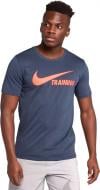 Футболка Nike TRAINING SWOOSH TEE 777358-472 р.L синій