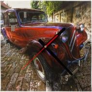 Часы настенные Красный ретро-автомобиль