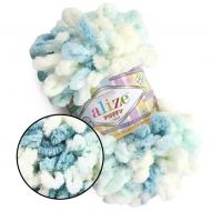 Пряжа для вязания Alize Puffy Color №6461 Секционное окрашение
