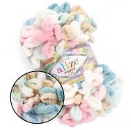 Пряжа для вязания Alize Puffy Color №6523 секционное крашение