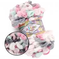 Пряжа для вязания Alize Puffy Color №6529 Секционное окрашивание
