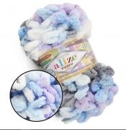 Пряжа для вязания Alize Puffy Color №6524 Секционное окрашивание