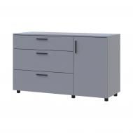 Комод Doros Торн 3Ш/1Д 1350x800x516 мм серый/серый
