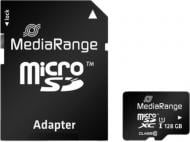 Карта памяти MediaRange microSDHC 128 ГБ Class 10UHS-I (MR945 ) + SD адаптер