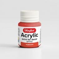 Акрил для декора Красная 20 мл Acrilico Ideyka