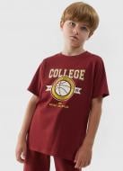 Футболка 4F 4FJRAW23TTSHM1458-61S р.140 красный