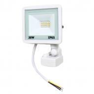 Прожектор с датчиком движения Lightwell LW-FL-W-20-S 20 Вт IP65 белый 295921