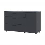 Комод Doros Торн 3Ш/1Д 1350x800x516 мм антрацит/антрацит