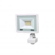 Прожектор с датчиком движения Lightwell LW-FL-W-30-S 30 Вт IP65 белый 295922
