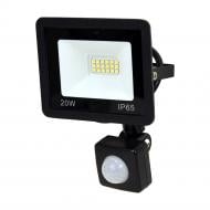 Прожектор с датчиком движения Lightwell LW-FL-B-20-S 20 Вт IP65 черный 301047