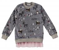 Туника для девочки Kids Couture р.134 серый 71061514