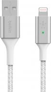 Кабель Belkin USB-A - Lightning BRAIDED 1,2 м белый (CAA007BT04WH)