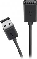 Кабель Belkin USB-A - USB-AF, (AM/AF) Extension cable 4,8 м чорний (F3U153BT4.8M)