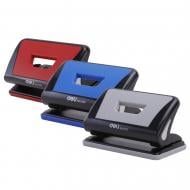 Дырокол із гумовими вставками 10 аркушів колір асорті Deli