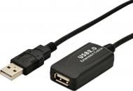 Адаптер Digitus USB 2.0 (AM/AF) 25 м чорний (DA-73103)