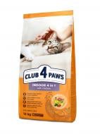 Корм сухой Club 4 Paws Премиум для взрослых кошек, живущих в помещении "4 в 1" 14 кг