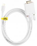 Кабель Kit MiniDisplayPort - VGA 2 м белый (KITS-FL-003)