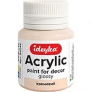 Акрил для декора Кремовый 20 мл Ideyka