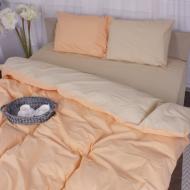 Наволочка бязь Nicoletta (12-0712+13-1027) 60x60 см персиковый/молочный MirSon