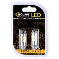 Автолампа накаливания Solar LED 12V T10 W2.1x9.5d 10SMD 5730 + lens CANBUS white блістер 2 шт. (SL1348) Автолампа накаливания Solar LED 12V T10 W2.1x9.5d 10SMD 5730 + lens CANBUS white блістер 2 шт. (SL1348)