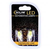 Автолампа накаливания Solar LED 12V T10 W2.1x9.5d 1COB white блістер 2 шт. (SL1337)