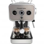 Кофеварка рожковая Russell Hobbs 26452-56 Distinctions Titanium, 1,1л, мелена + чал
