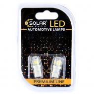 Автолампа накаливания Solar LED 12V T10 W2.1x9.5d 9SMD 5730 white 2 шт. (SL1336)