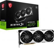 Видеокарта MSI NVIDIA GeForce RTX 4070 Ti Ventus 3X E OC 12GB GDDR6X 192bit (GeForce RTX 4070 Ti VENTUS 3X E 12G OC)
