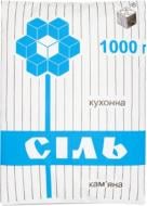 Соль каменная (фасоанная) в п/е пакетах (2261627666019) 1 кг Артемсоль