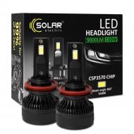 АвтолампаSolar H8-H11-H16 12/24V 100W 9000Lm 6500K, CSP3570 2 шт. (8611S2)
