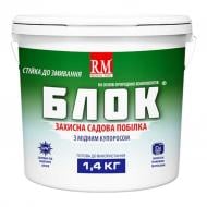 Садова побілка Блок з мідним купоросом 1,4 кг Садова побілка Блок з мідним купоросом 1,4 кг