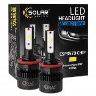 АвтолампаSolar H8-H11-H16 12/24V 50W 5000Lm 6500K, CSP3570 2 шт. (8511S2)