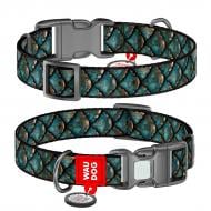 Ошейник Waudog Nylon рисунок "Чешуя" M Ш 20 мм Д 28-40 см