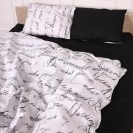 Комплект постельного белья Бязь 17-4835 Balduccio 220х240 см черный с белым MirSon