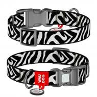 Ошейник Waudog Nylon рисунок "Зебра" M Ш 20 мм Д 28-40 см