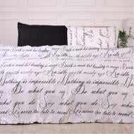 Комплект постельного белья Ranforce Elite 17-4835 Balduccio 110х140 см черный с белым MirSon Комплект постельного белья Ranforce Elite 17-4835 Balduccio 110х140 см черный с белым MirSon