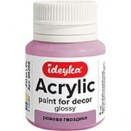 Акрил для декора Розовая гвоздика 20 мл Ideyka
