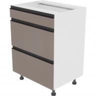 Тумба нижня Софі ( Н 60 3Ш (1+2) FAVORIT) глиняний сірий/білий Світ Меблів