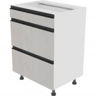 Тумба нижня Софі ( Н 60 3Ш (1+2) FAVORIT) шовковий камінь/білий Світ Меблів