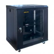 Шкаф серверный Gear с полкой 12U 19'' 600x600x650 мм черный GWMSN-12U-600-600
