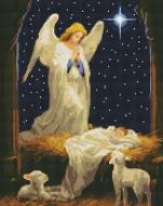 Алмазна мозаїка Під захистом янгола з голограмними стразами (AB) ©art_selena_ua Ideyka