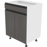 Тумба нижняя Софи ( Н 60 ДШ FAVORIT) графит серый/белый Світ Меблів Тумба нижняя Софи ( Н 60 ДШ FAVORIT) графит серый/белый Світ Меблів